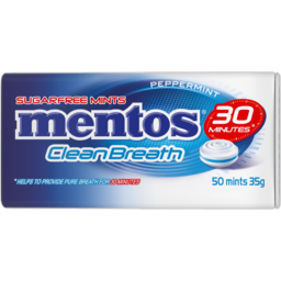 Photo of Mentos Clean Breath Peppermint Sugarfree Mints