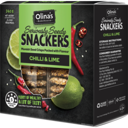 Photo of Olina's Bakehouse Seedy Snackers Chilli & Lime 140g