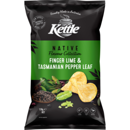 Photo of Kettle Potato Chips Native Flavour Finger Lime & Tasmanian Pepper Leaf 150g