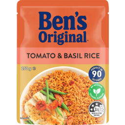 Photo of Ben's Original Tomato & Basil Microwave Rice Pouch 250g 250g