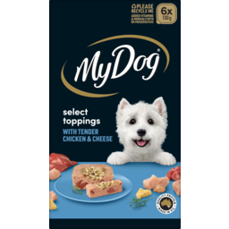 Photo of My Dog Chicken Supreme With Cheese Select Toppings Dog Food 6x100g