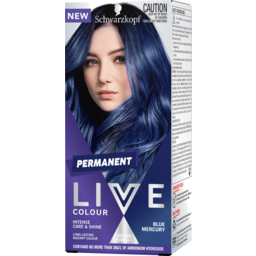 Photo of Schwarzkopf Live Colour Intense Care & Shine Blue Mercury Permanent Hair Colour 1 Pack