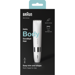Photo of Braun Body Mini Trimmer Bs1000, Electric Body Hair Removal For Everybody, For On-The-Go