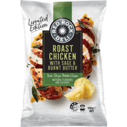 Photo of Red Rock Deli Roasted Chicken Sage & Burnt Butter Chips 150g