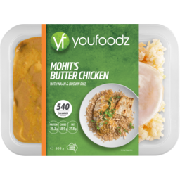 Photo of Youfoodz Mohits Butter Chicken With Naan & Brown Rice Ready To Eat Fresh Meal
