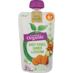 Photo of Macro Organic Baby Food Sweet Potato, Carrot & Zucchini 6 + Months 120g