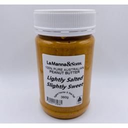 Photo of Lamanna&Sons Fresh Peanut Butter Lightly Salted Slightly Sweet 360g