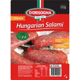 Photo of Dorsogna Hungarian Salami Shaved