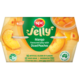 Photo of Spc Diced Peaches In Mango Jelly Fruit Cups 4x120g