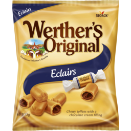 Photo of Werther's Original Eclair Chocolate Filled Caramel Toffees 100g 100g