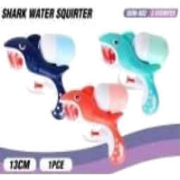 Photo of Water Gun Shark Pistol Animated 13cm Color - Peach & Gray & Green