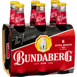 Photo of Bundaberg Rum Extra Smooth Red & Cola 6 Pack