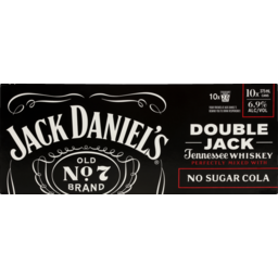 Photo of Jack Daniels Tennessee Whiskey And Cola Double Jack No Sugar 375ml 10 Pack