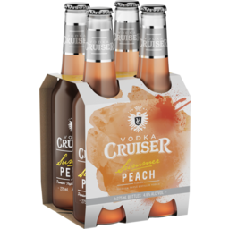 Photo of Vodka Cruiser Summer Peach 4.6% 4x275ml Bottle 275ml