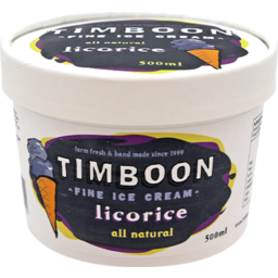 Photo of Timboon Ice Cream Licorice 500ml