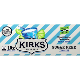 Photo of Kirks Sugar Free Lemonade Cans 10x375ml