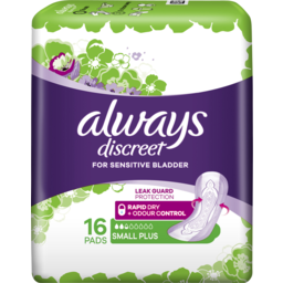 Photo of Always Discreet Incontinence Pads Small Plus 