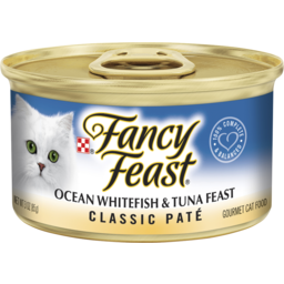 Photo of Fancy Feast Adult Classic Ocean Whitefish & Tuna Feast Patè Wet Cat Food