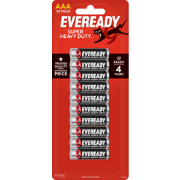 Photo of Eveready Black Label Super Heavy Duty Aaa Batteries 10 Pack