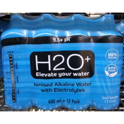 Photo of H20+ Water Alkaline 12x600ml