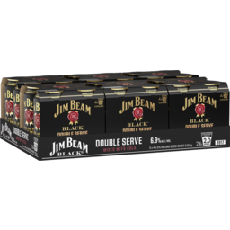 Photo of Jim Beam Black Double Serve & Cola Can Case