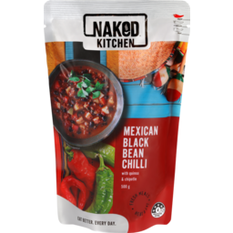 Photo of Naked Kitchen Mexican Black Bean Chilli Meal With Quinoa & Chipotle 500g