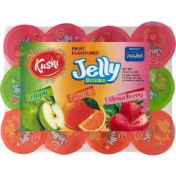 Photo of Kushi Apple Orange Strawberry Jelly Drinks 12 Cups