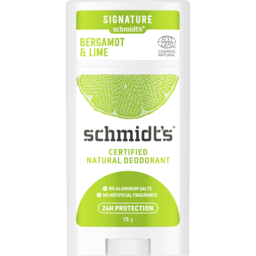 Photo of Schmidt's Deodorant Stick Bergamot Lime Certified Natural Deodorant 75g