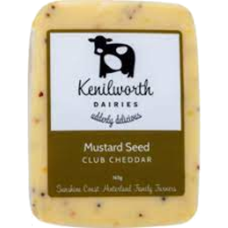 Photo of Kenilworth Cheese Mustard Seed Club Cheddar 165gm