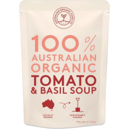 Photo of Australian Organic Food Co. Tomato & Basil Soup 330gm