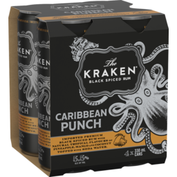 Photo of Kraken Black Spiced Rum Caribbean Punch Can
