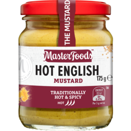 Photo of Condiments, Mustard, Masterfoods Hot English 175 gm