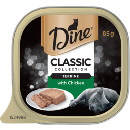 Photo of Dine Adult Wet Cat Food Chicken Terrine Tray