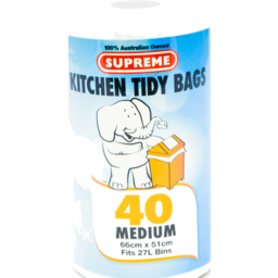 Photo of Supreme Kitchen Tidy Bags Medium 40s