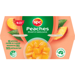 Photo of Spc Diced Peaches In Juice 4x120g