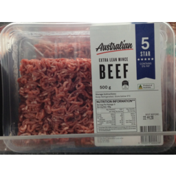 Photo of Aust 5 Star Beef Mince 500gm
