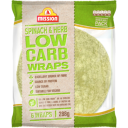 Photo of Mission Wraps Low Carb Spinach