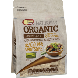 Photo of SunRice Organic Brown Rice 750g