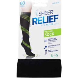 Photo of Sheer Relief Trouser Sock Black One Size