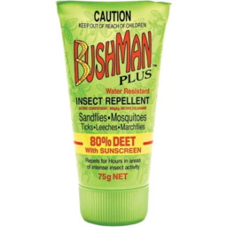 Photo of Bushman Repellent Plus 80% Deet With Sunscreen 75g 75g