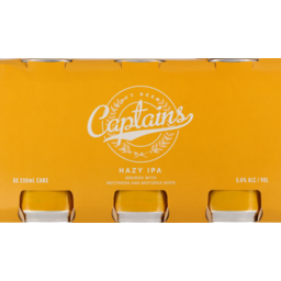 Photo of Captains Beer Hazy Ipa 6 Pack 330ml