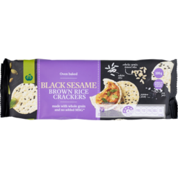 Photo of WW Brown Rice Cracker Black Sesame