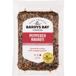 Photo of Barrys Bay Cheese Peppered Havarti 140g