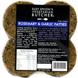 Photo of SUZY SPOONS:SUZ Rosemary & Garlic Patties 4pack