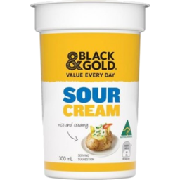 Photo of Black & Gold Sour Cream 300ml