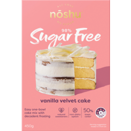 Photo of Noshu 98% Sugar Free Cake Mix Vanilla Velvet 450g