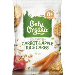 Photo of Only Organic carrot & apple rice cakes 20gm