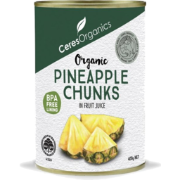 Photo of Ceres Organics Pineapple Chunks 400gm