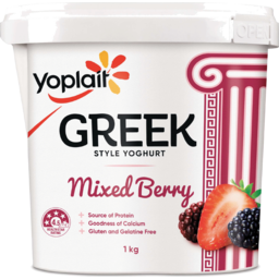 Photo of Yoplait Greek Style Yoghurt Mixed Berries 1kg