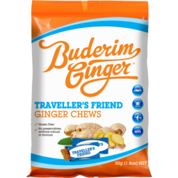Photo of Buderim Ginger Travellers Friend Chews 50g